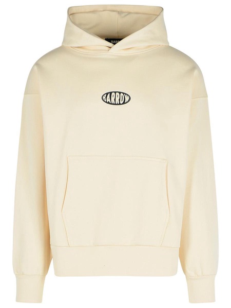 Barrow White Cotton Sweatshirt