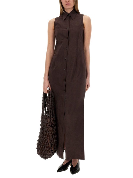 Alysi Silk Canvas Chemisier Dress