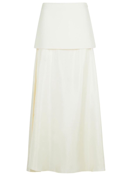 Rohe 'Fluid' Cream Wool Blend Skirt