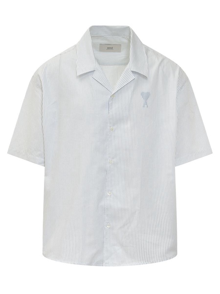 AMI Paris Short Sleeve Shirt Bell Neck