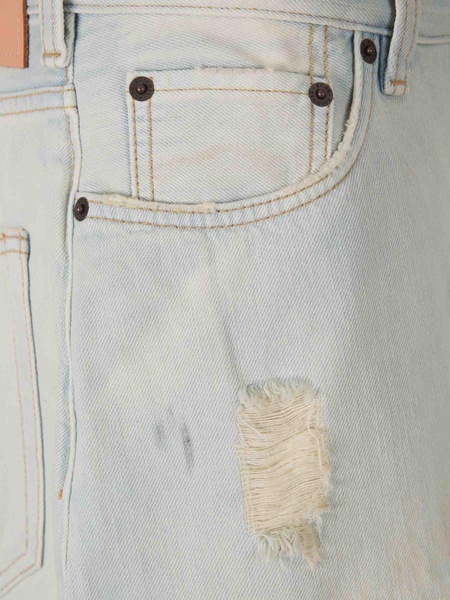 Acne Studios Frayed Denim Bermuda Shorts