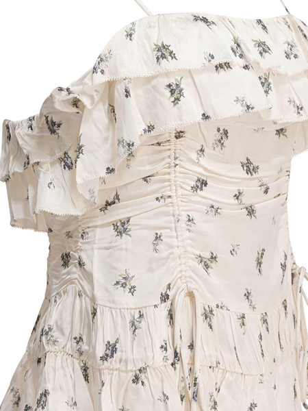 Ganni Printed Satin Slip Top