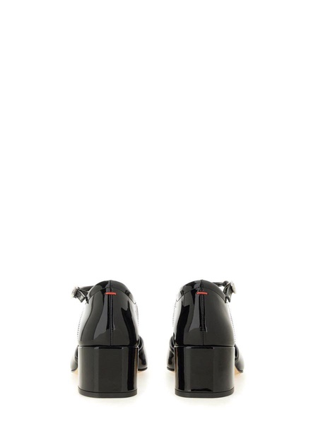 GLOSSY LEATHER "MAGDA" PUMP