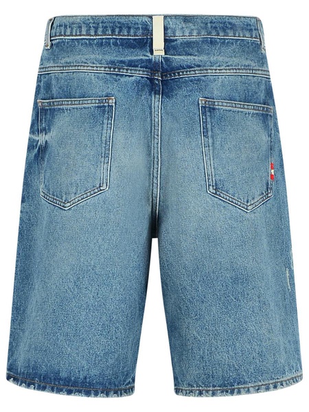 Amish 'Tommy' Bermuda Shorts In Light Blue Denim