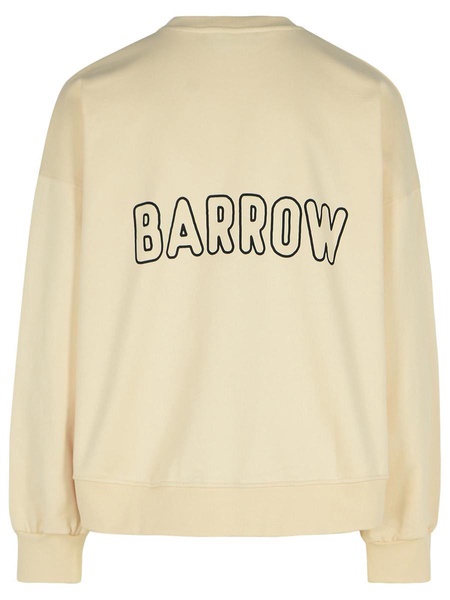 Barrow Ivory Cotton Sweatshirt