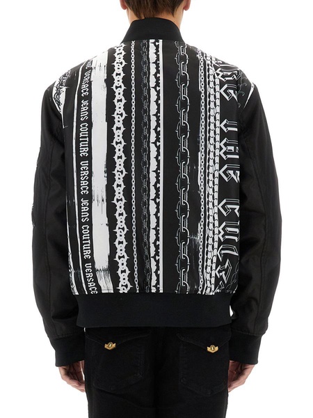 Versace Jeans Couture Bomber Jacket With Logo