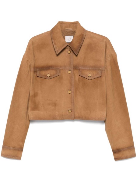 Alysi Suede Leather Overshirt