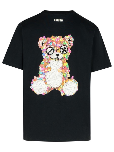 Barrow Black Cotton Orso T-Shirt