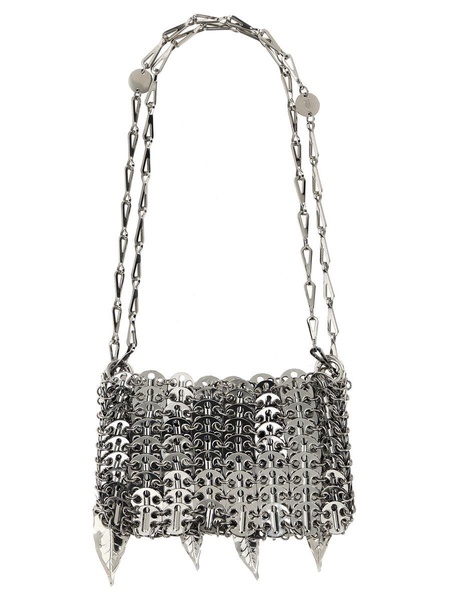 Rabanne Nano Bag Metalic Leaves Shoulder Bag