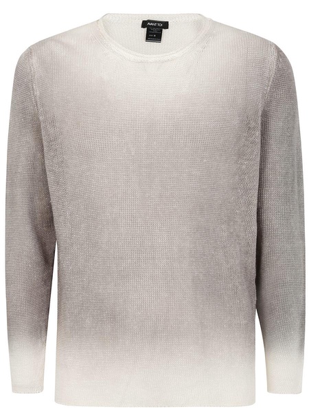 Avant Toi Gradient Effect Round Neck Pullover Clothing