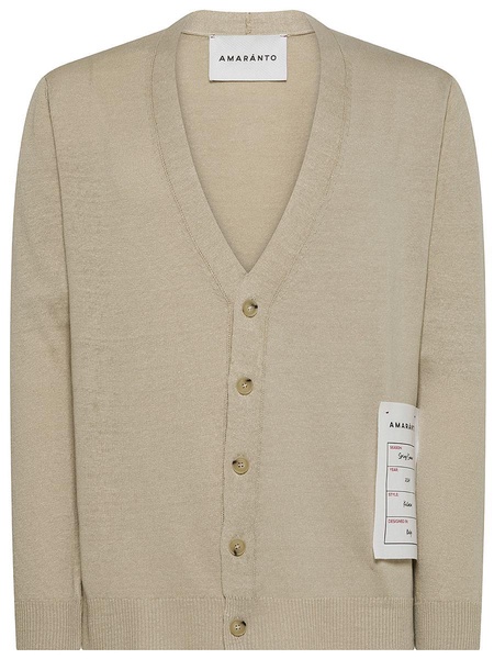 Amaránto Label Detail Cardigan