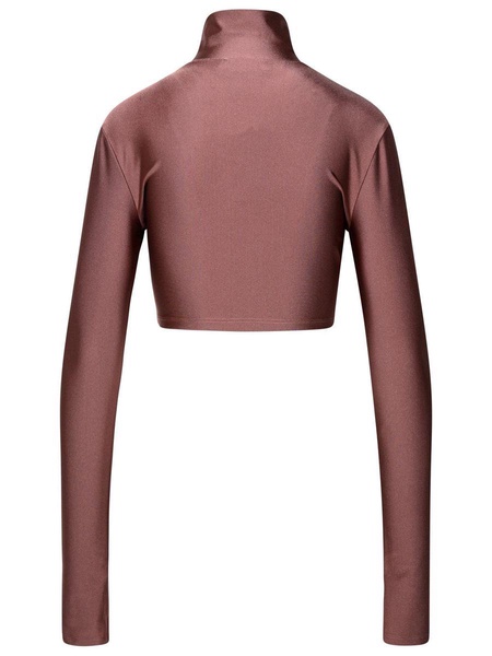 The Andamane Top In Mauve Polyamide Blend