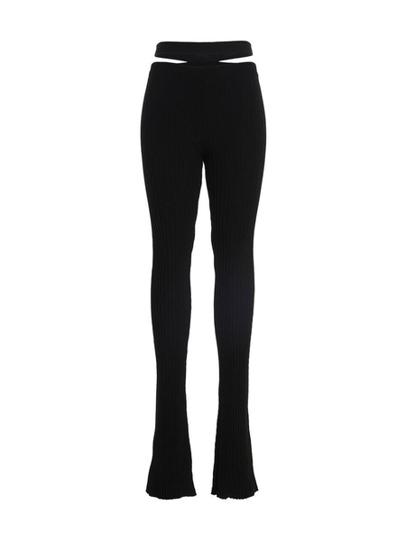 Andreādamo Ribbed Flared Trousers