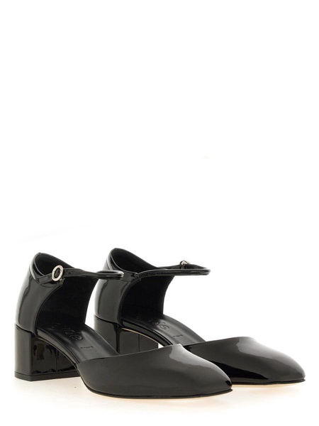 GLOSSY LEATHER "MAGDA" PUMP
