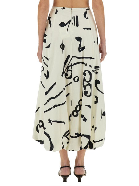 Alysi Printed Skirt