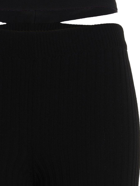 Andreādamo Ribbed Flared Trousers