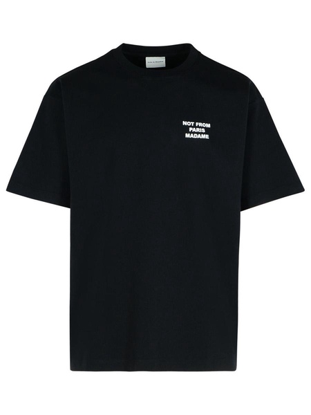 Drôle De Monsieur Black Cotton T-Shirt