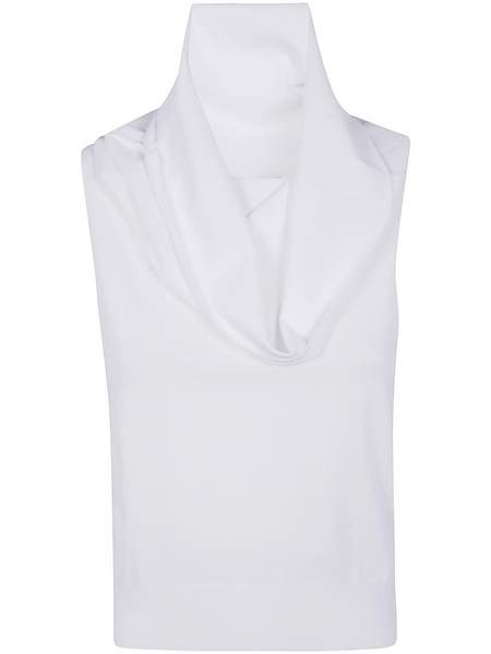 Roberto Collina Short Sleeves Over Shoulder Top Clothing