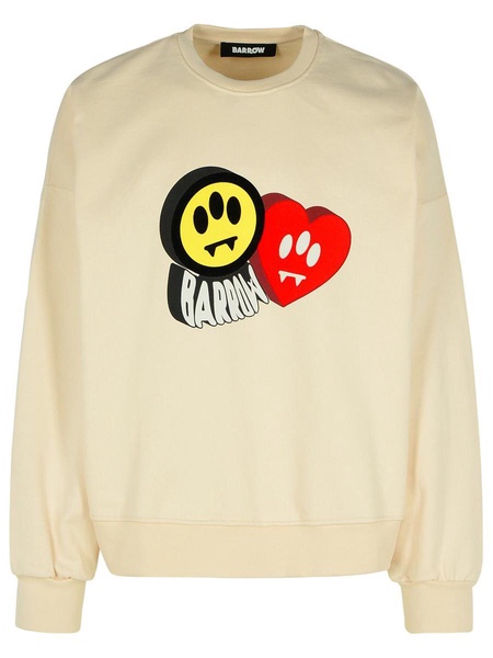 Barrow Ivory Cotton Sweatshirt