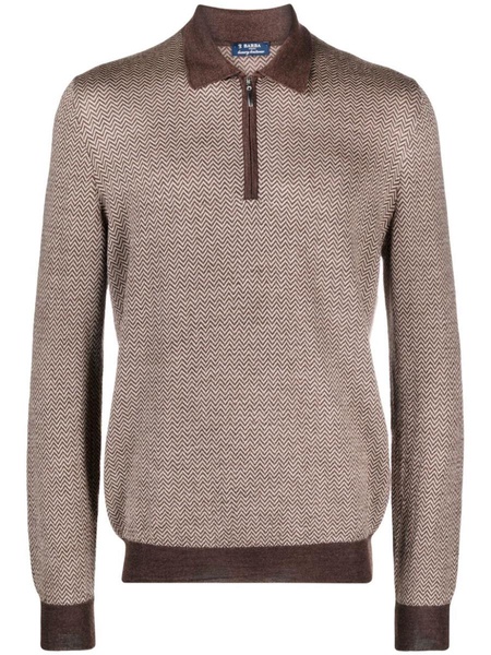 Barba Zipped Polo Clothing