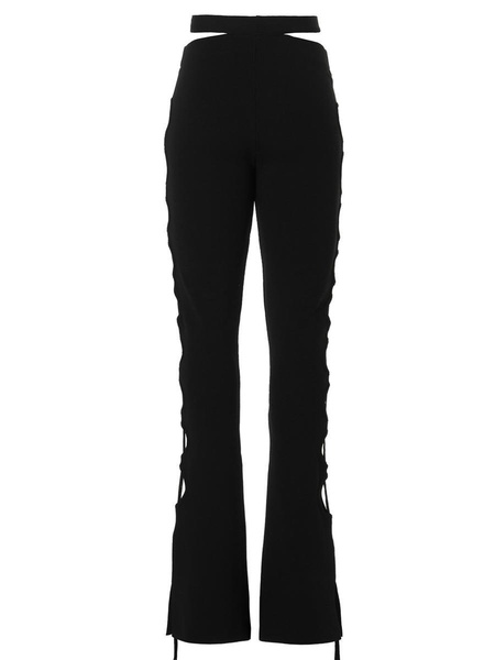 Andreādamo Cut Out Pants With Lacing