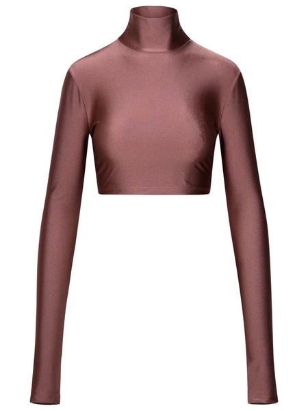 The Andamane Top In Mauve Polyamide Blend