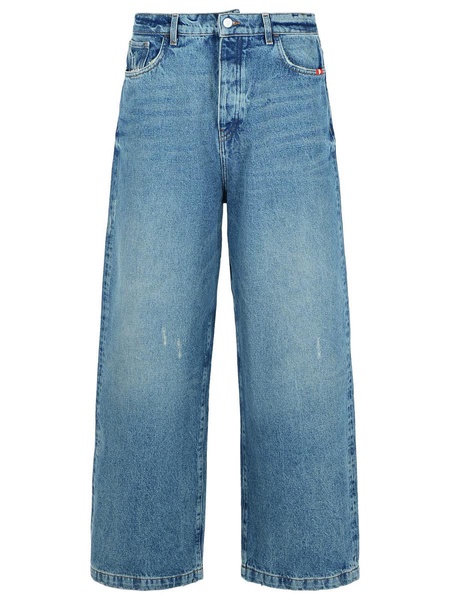 Amish 'Wide' Light Blue Denim Jeans