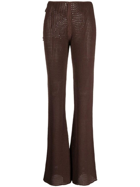 Andreādamo Waist Flare Pants Clothing