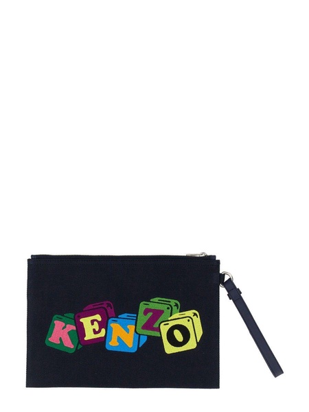 Kenzo Clutch With Embroidery