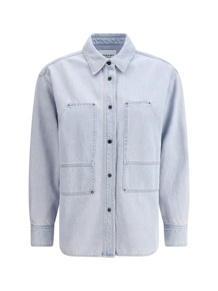 Marant Etoile Women Denim Shirt Jacket