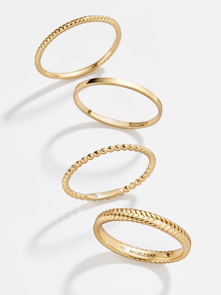 Mamie 18K Gold Ring Set