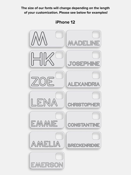 Fine Line Custom iPhone Case