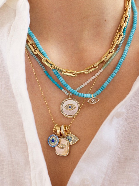 Evil Eye Semi-Precious Necklace
