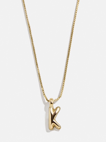 Gwen Mini Bubble Initial Necklace