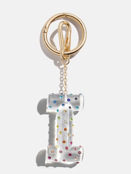 Confetti Initial Bag Charm