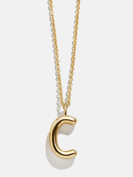 Classic Custom 18K Gold Initial Necklace