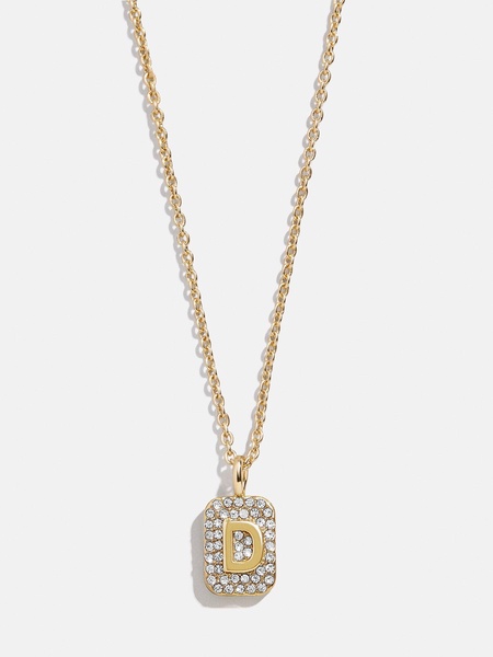 Tina Block Initial Necklace