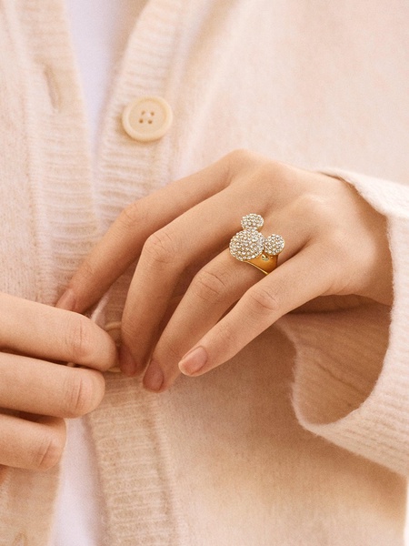 Disney Mickey Mouse Pavé Bubble Ring