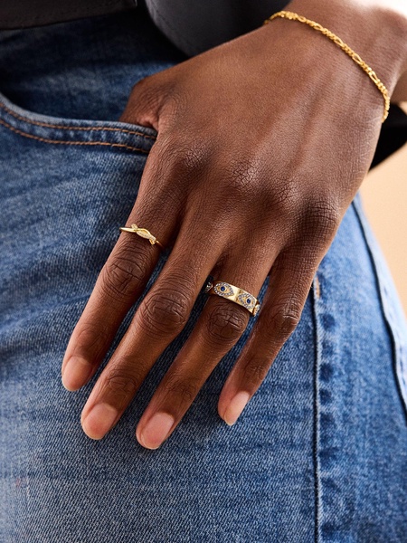 18K Gold Kara Ring