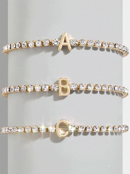 Lyanna Initial Tennis Bracelet