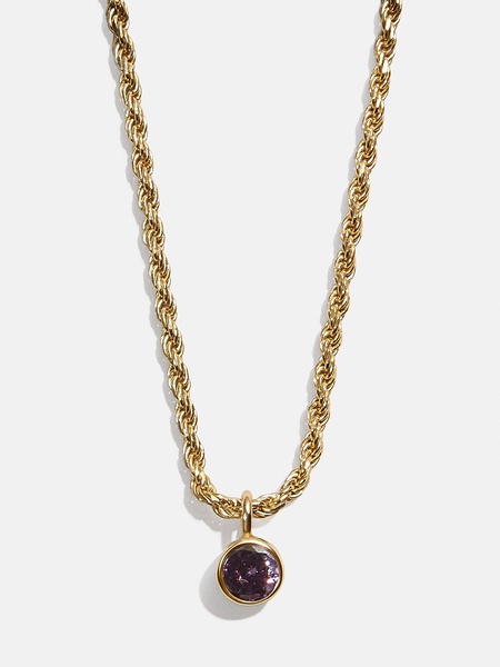 18K Gold Florence Birthstone Necklace