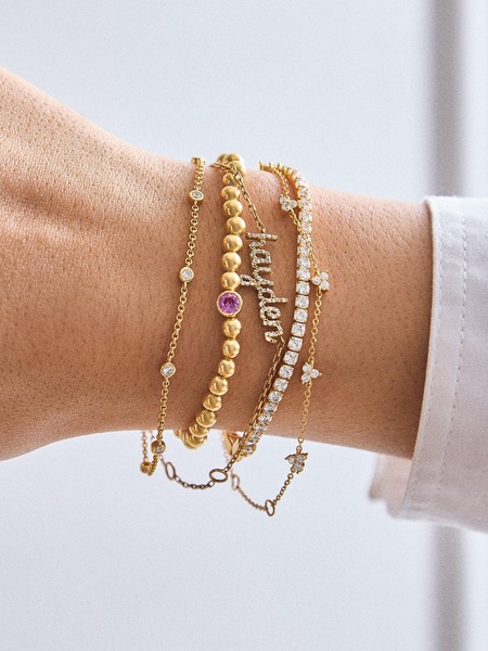 18K Gold Birthstone Pisa Bracelet