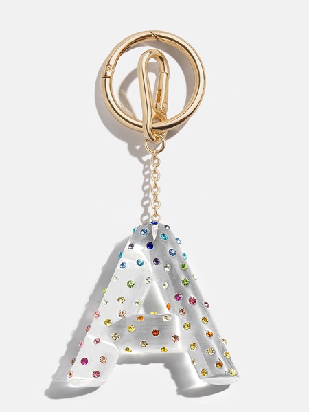 Confetti Initial Bag Charm