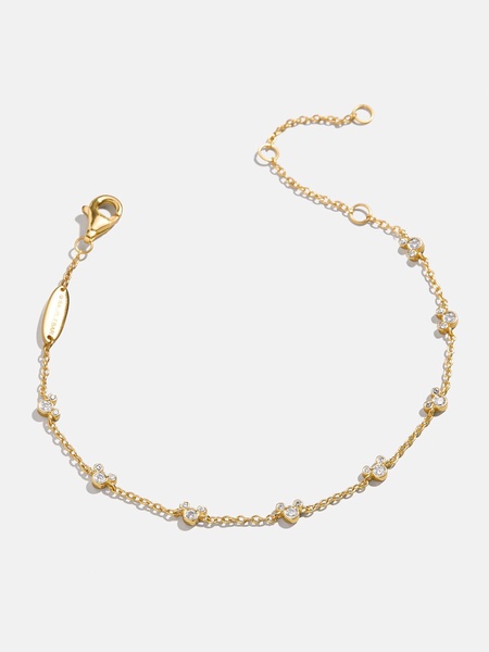 Mickey Mouse Disney 18K Gold Plated Sterling Silver Bracelet