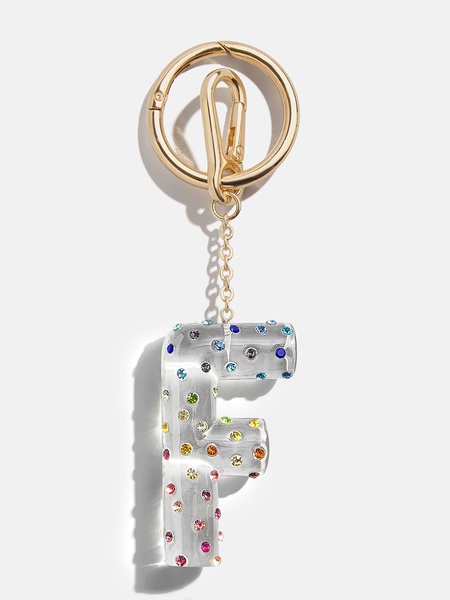 Confetti Initial Bag Charm