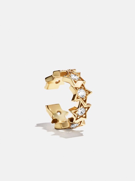 18K Gold Star Ear Cuff