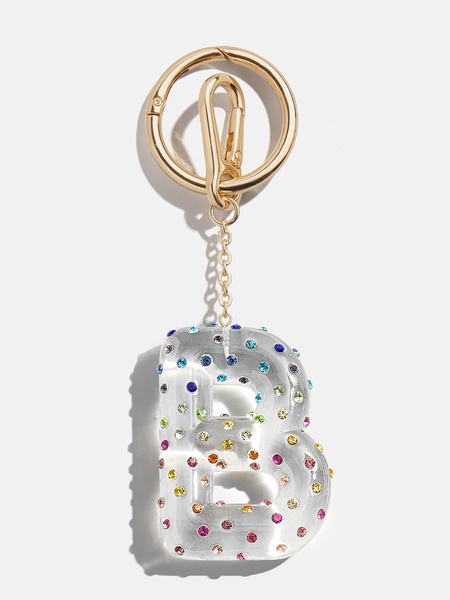 Confetti Initial Bag Charm