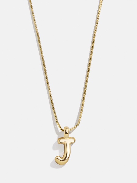 Gwen Mini Bubble Initial Necklace