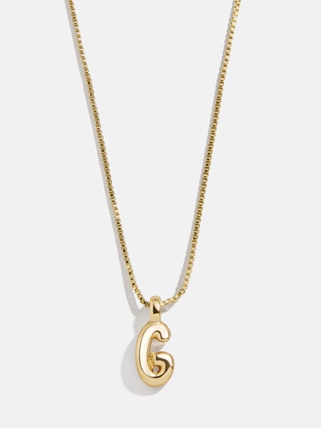 Gwen Mini Bubble Initial Necklace