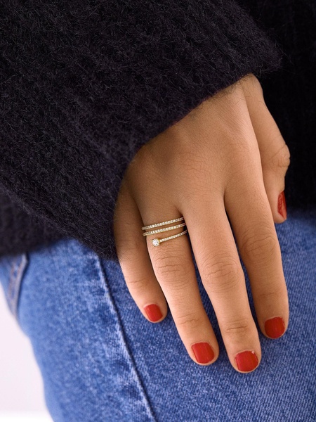 18K Gold Celine Ring